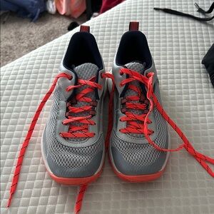 Under Armour Gray and Orange Athletic Shoes